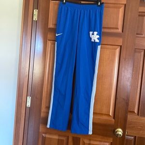 University of Kentucky Nike Dri-Fit Tear Away pants. UK blue